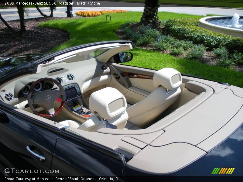 Black / Stone 2009 Mercedes-Benz SL 550 Roadster