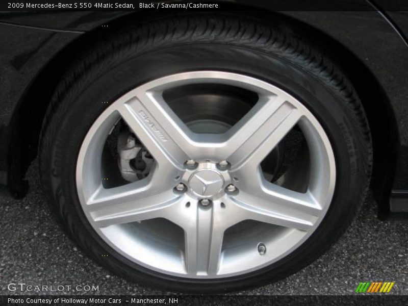 Black / Savanna/Cashmere 2009 Mercedes-Benz S 550 4Matic Sedan