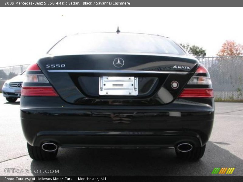 Black / Savanna/Cashmere 2009 Mercedes-Benz S 550 4Matic Sedan