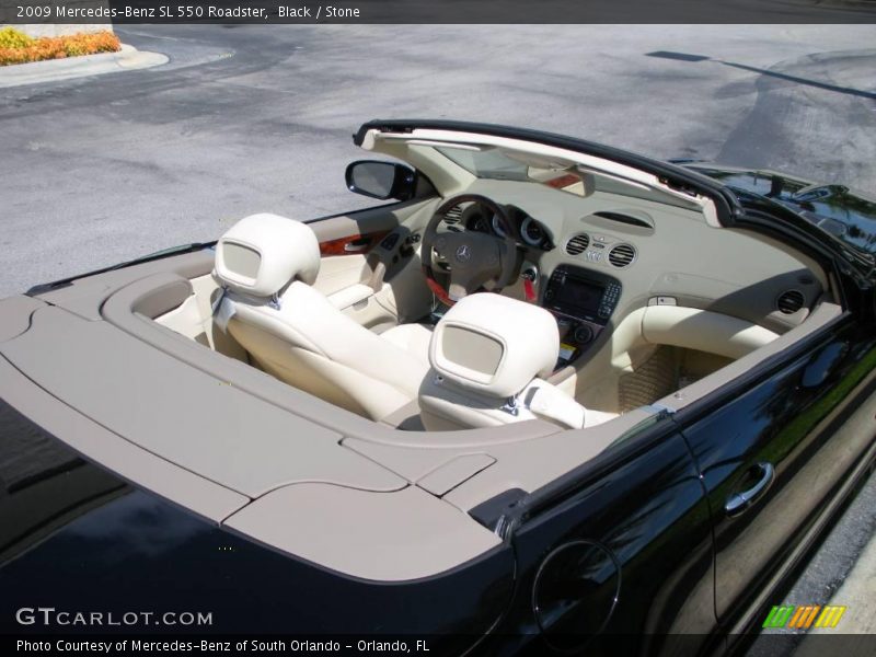 Black / Stone 2009 Mercedes-Benz SL 550 Roadster