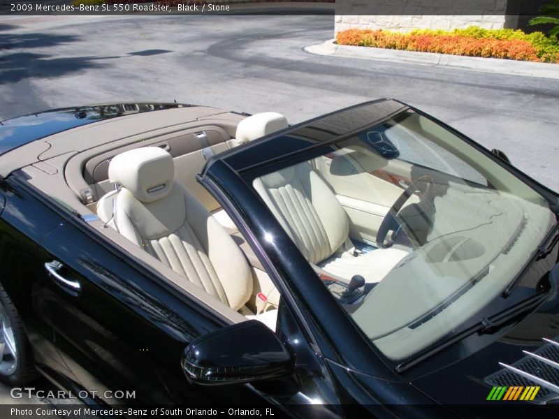 Black / Stone 2009 Mercedes-Benz SL 550 Roadster