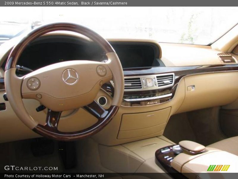 Black / Savanna/Cashmere 2009 Mercedes-Benz S 550 4Matic Sedan
