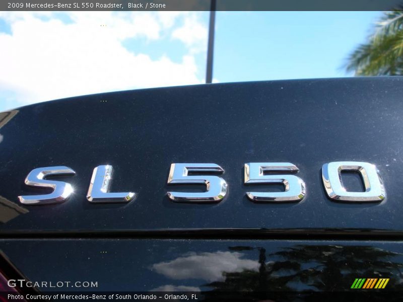 Black / Stone 2009 Mercedes-Benz SL 550 Roadster