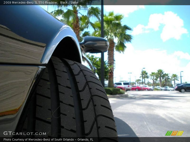 Black / Stone 2009 Mercedes-Benz SL 550 Roadster