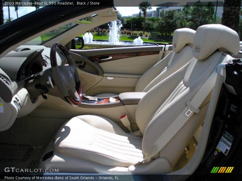 Black / Stone 2009 Mercedes-Benz SL 550 Roadster