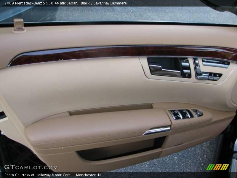 Black / Savanna/Cashmere 2009 Mercedes-Benz S 550 4Matic Sedan