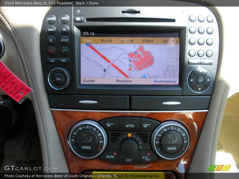 Black / Stone 2009 Mercedes-Benz SL 550 Roadster