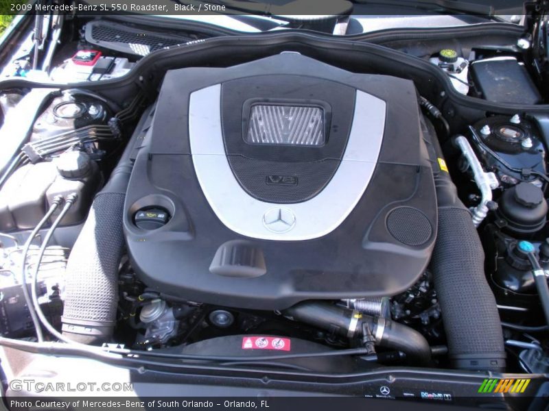 Black / Stone 2009 Mercedes-Benz SL 550 Roadster
