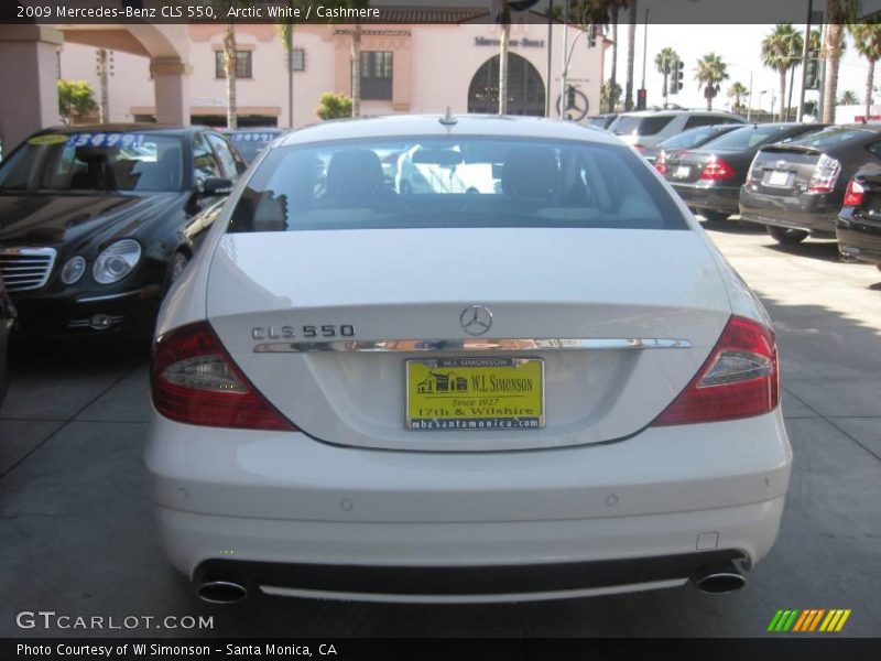 Arctic White / Cashmere 2009 Mercedes-Benz CLS 550
