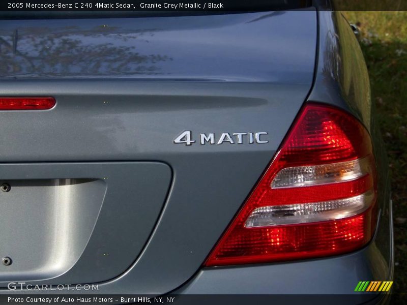 Granite Grey Metallic / Black 2005 Mercedes-Benz C 240 4Matic Sedan