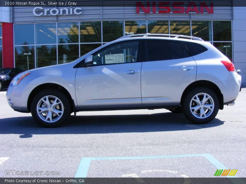Silver Ice / Gray 2010 Nissan Rogue SL
