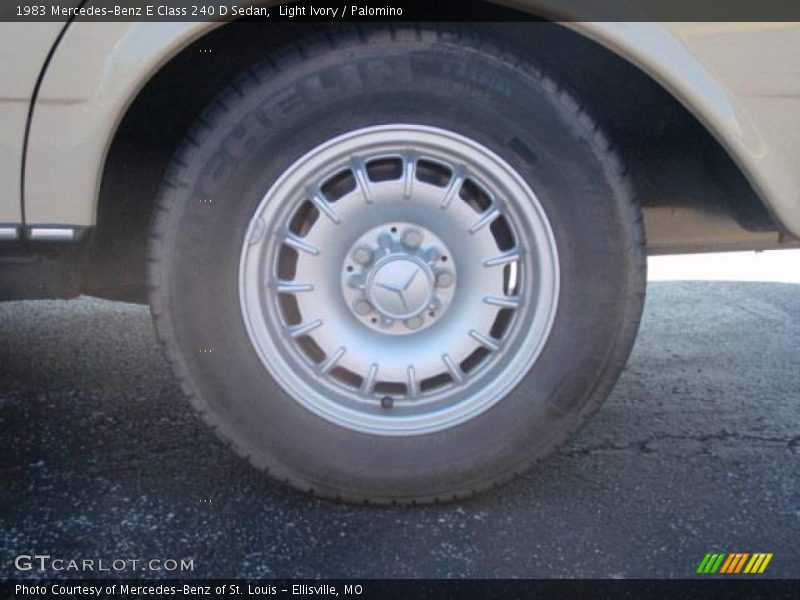 Light Ivory / Palomino 1983 Mercedes-Benz E Class 240 D Sedan