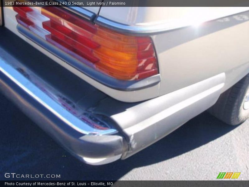 Light Ivory / Palomino 1983 Mercedes-Benz E Class 240 D Sedan