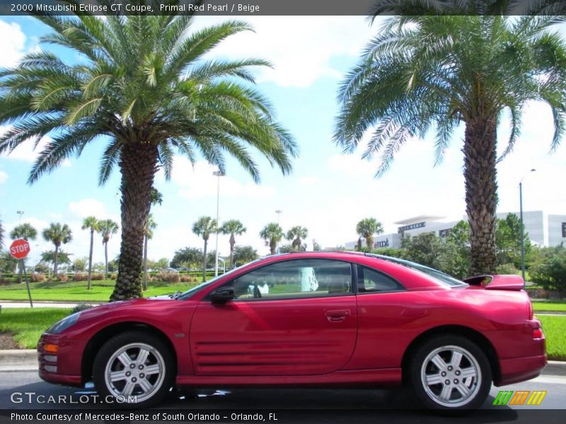 Primal Red Pearl / Beige 2000 Mitsubishi Eclipse GT Coupe