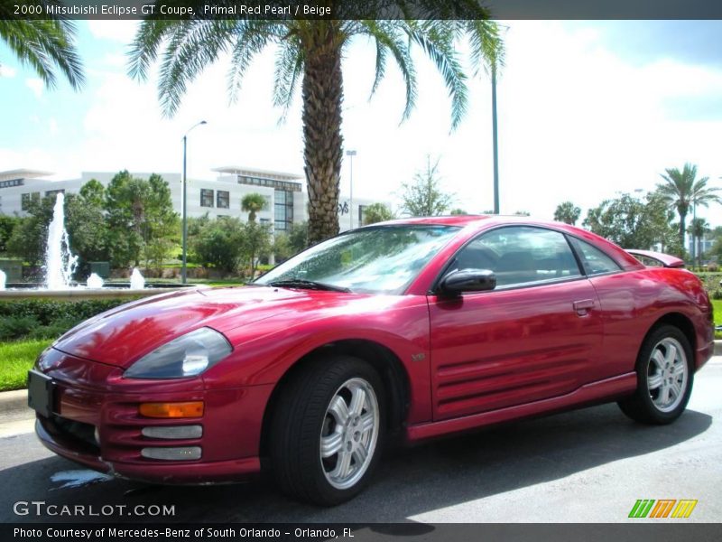 Primal Red Pearl / Beige 2000 Mitsubishi Eclipse GT Coupe