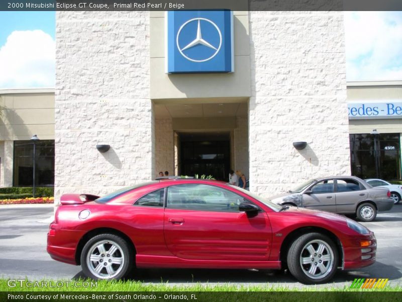 Primal Red Pearl / Beige 2000 Mitsubishi Eclipse GT Coupe