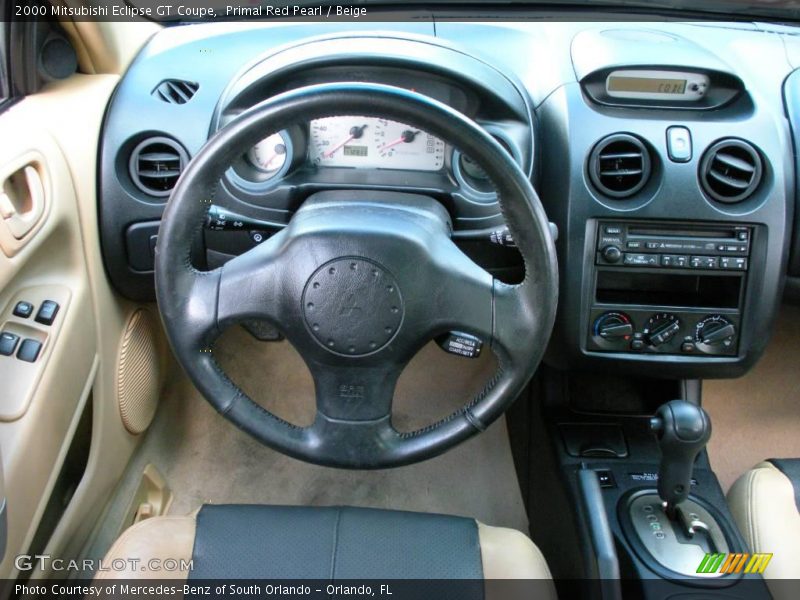 Primal Red Pearl / Beige 2000 Mitsubishi Eclipse GT Coupe
