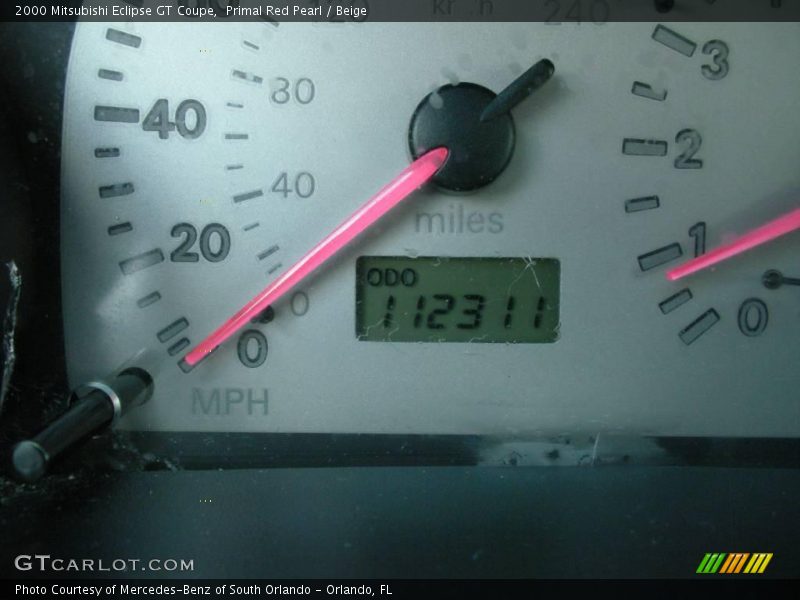 Primal Red Pearl / Beige 2000 Mitsubishi Eclipse GT Coupe