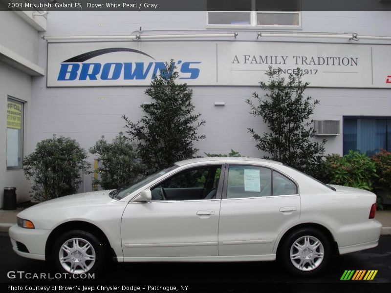 Dover White Pearl / Gray 2003 Mitsubishi Galant ES