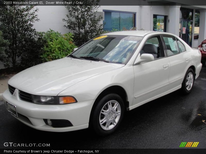 Dover White Pearl / Gray 2003 Mitsubishi Galant ES