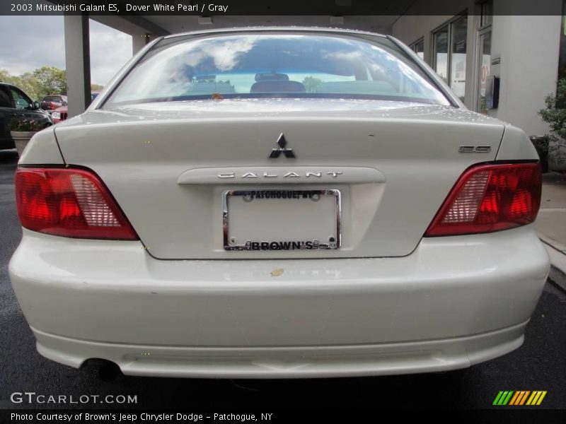 Dover White Pearl / Gray 2003 Mitsubishi Galant ES