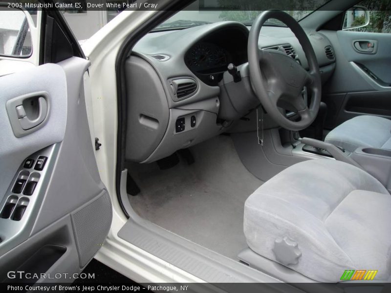 Dover White Pearl / Gray 2003 Mitsubishi Galant ES
