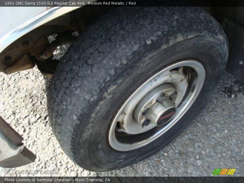Medium Red Metallic / Red 1991 GMC Sierra 1500 SLE Regular Cab 4x4