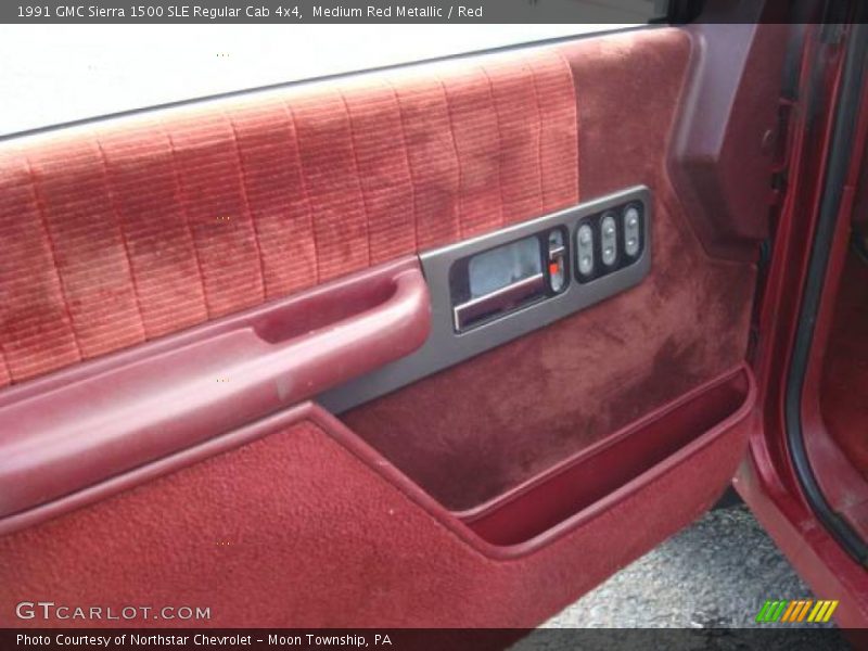 Medium Red Metallic / Red 1991 GMC Sierra 1500 SLE Regular Cab 4x4