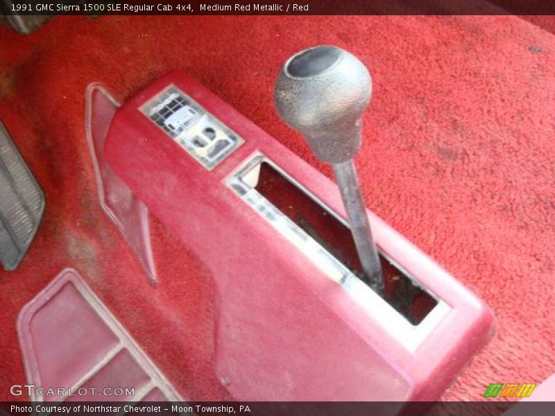 Medium Red Metallic / Red 1991 GMC Sierra 1500 SLE Regular Cab 4x4