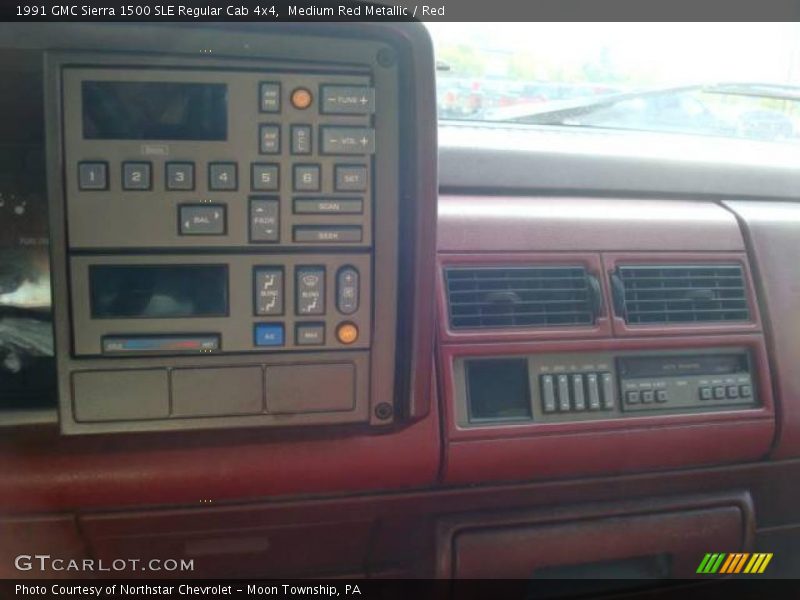 Medium Red Metallic / Red 1991 GMC Sierra 1500 SLE Regular Cab 4x4