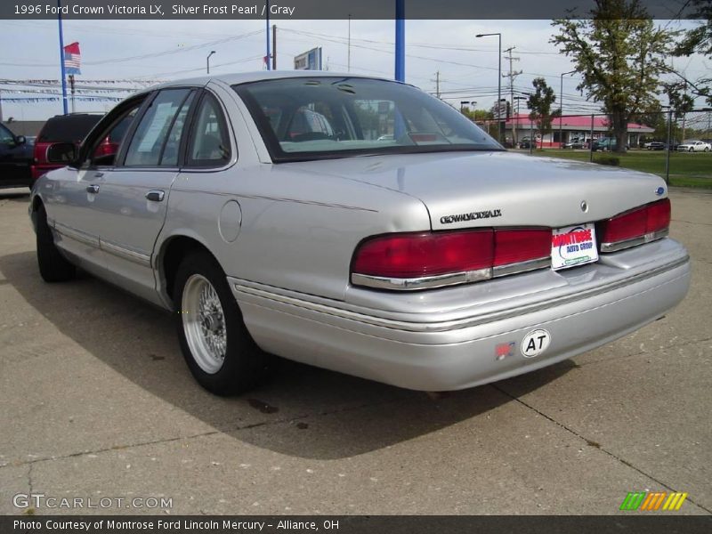 Silver Frost Pearl / Gray 1996 Ford Crown Victoria LX
