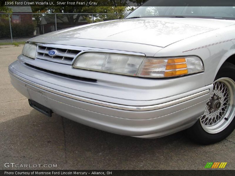 Silver Frost Pearl / Gray 1996 Ford Crown Victoria LX