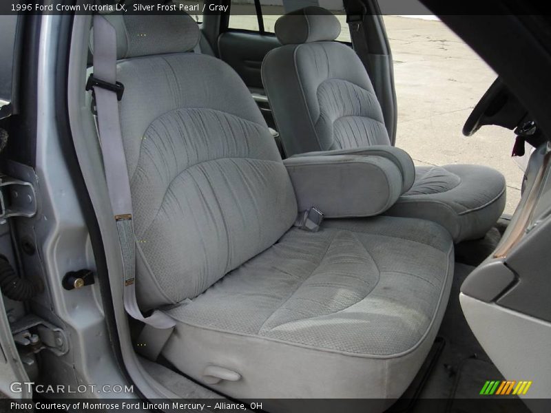 Silver Frost Pearl / Gray 1996 Ford Crown Victoria LX
