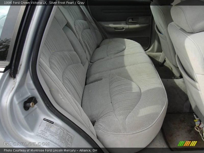 Silver Frost Pearl / Gray 1996 Ford Crown Victoria LX