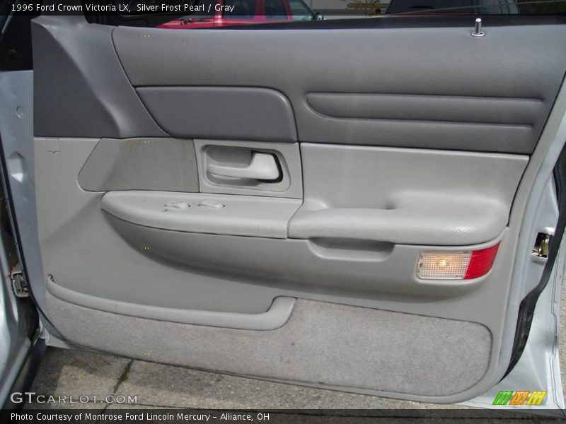 Silver Frost Pearl / Gray 1996 Ford Crown Victoria LX