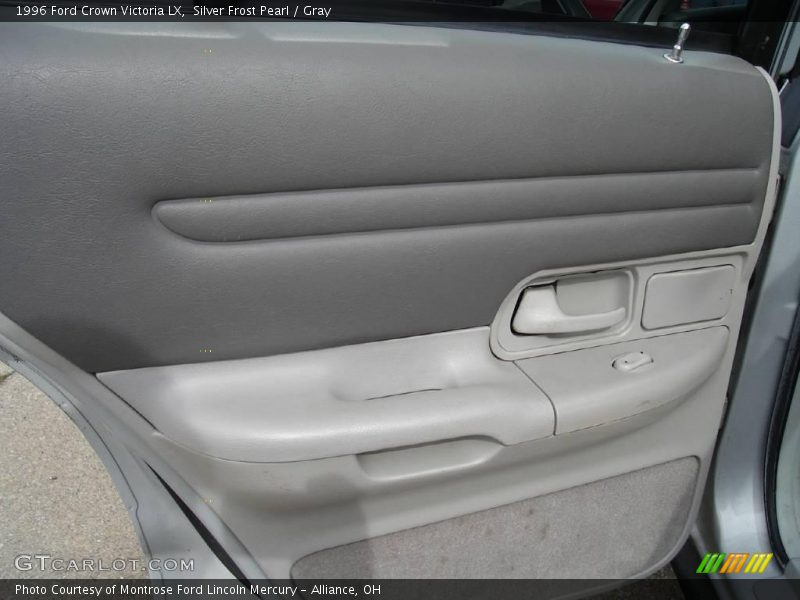 Silver Frost Pearl / Gray 1996 Ford Crown Victoria LX