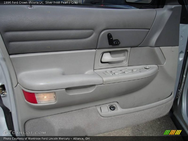 Silver Frost Pearl / Gray 1996 Ford Crown Victoria LX