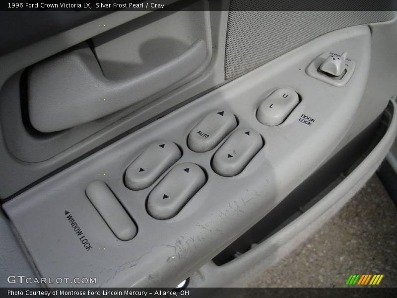 Silver Frost Pearl / Gray 1996 Ford Crown Victoria LX