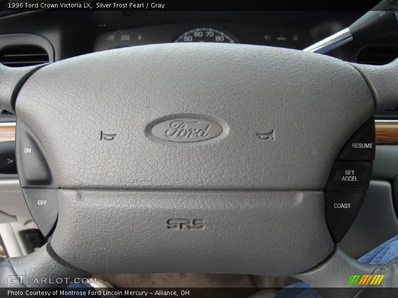 Silver Frost Pearl / Gray 1996 Ford Crown Victoria LX