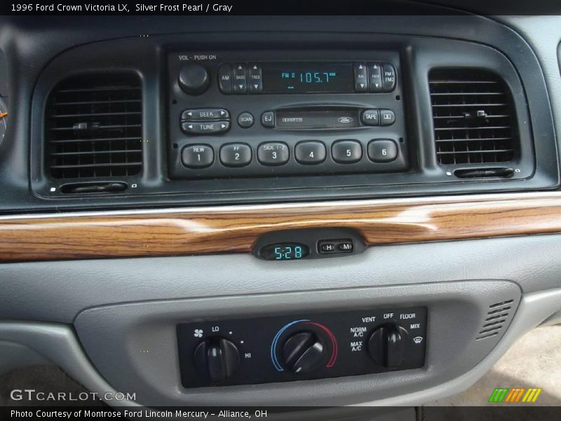 Silver Frost Pearl / Gray 1996 Ford Crown Victoria LX