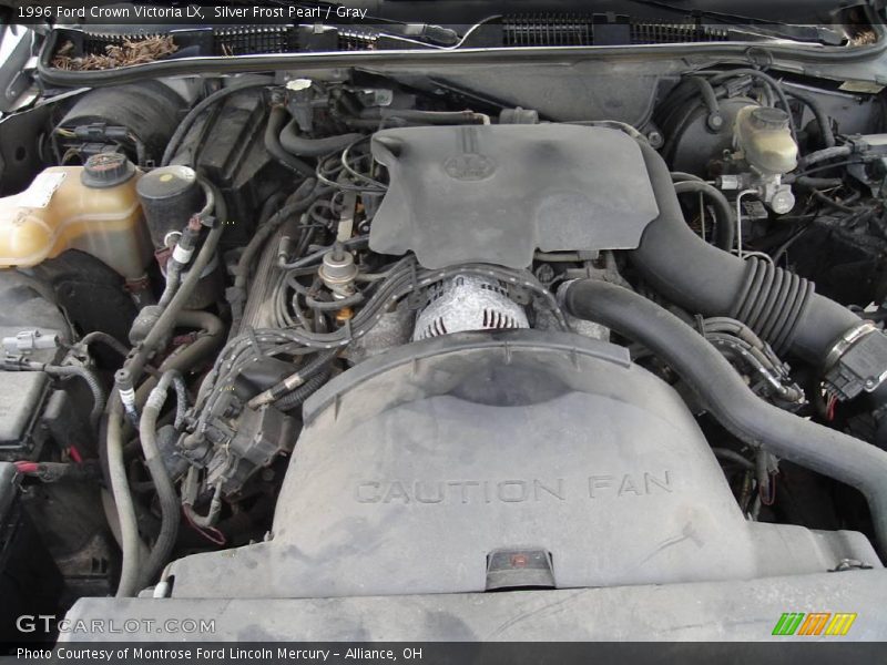 Silver Frost Pearl / Gray 1996 Ford Crown Victoria LX