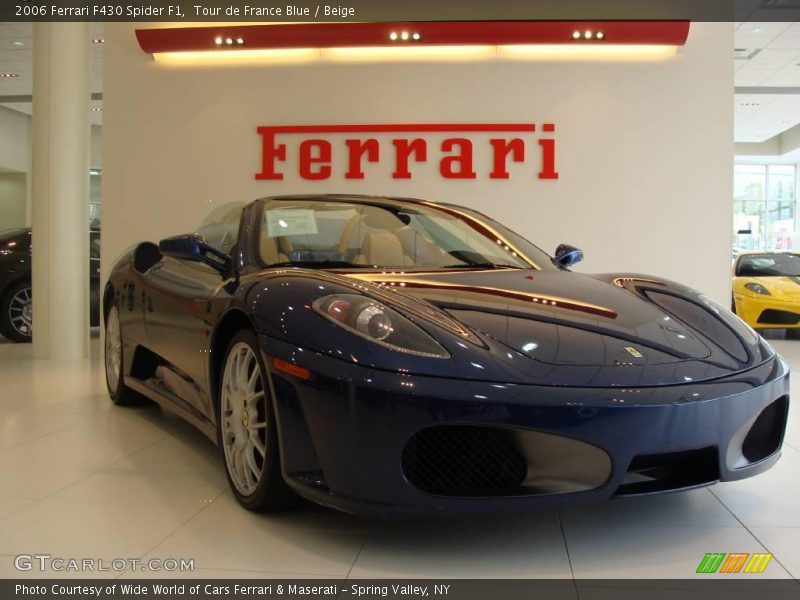 Tour de France Blue / Beige 2006 Ferrari F430 Spider F1