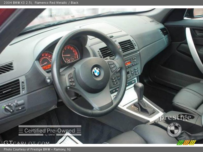 Flamenco Red Metallic / Black 2004 BMW X3 2.5i