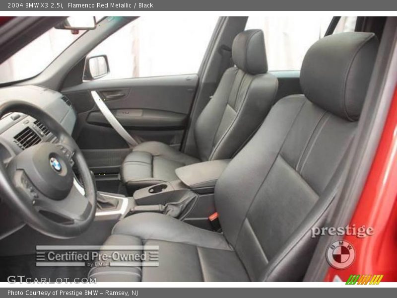 Flamenco Red Metallic / Black 2004 BMW X3 2.5i