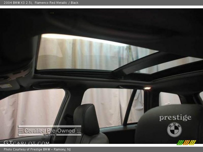 Flamenco Red Metallic / Black 2004 BMW X3 2.5i