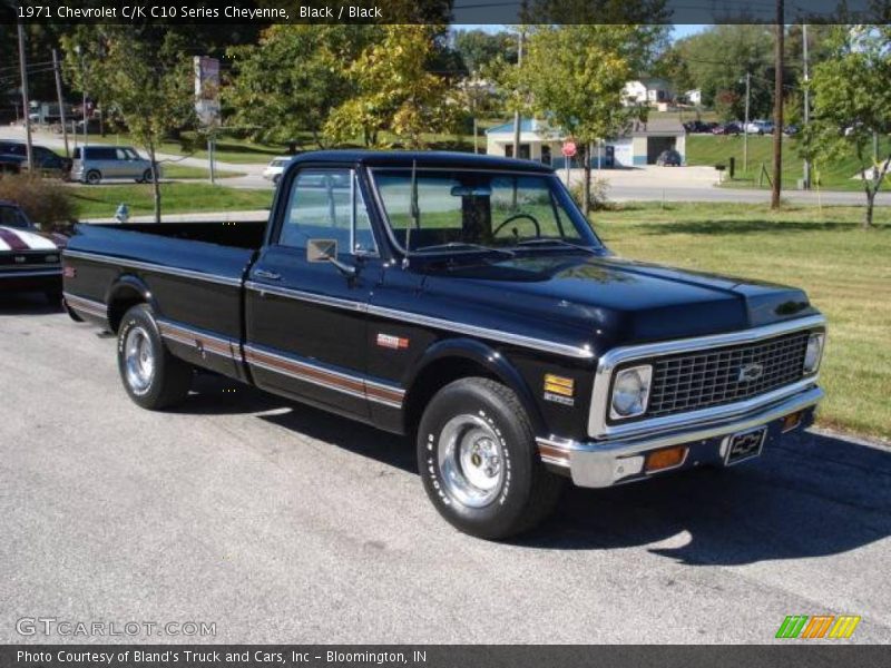 Black / Black 1971 Chevrolet C/K C10 Series Cheyenne