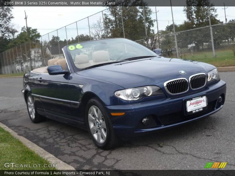 Mystic Blue Metallic / Sand 2006 BMW 3 Series 325i Convertible