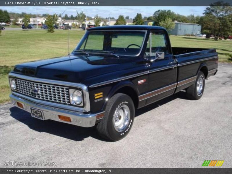 Black / Black 1971 Chevrolet C/K C10 Series Cheyenne