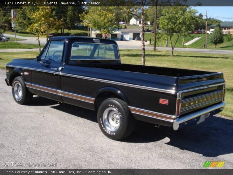 Black / Black 1971 Chevrolet C/K C10 Series Cheyenne