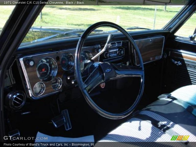 Black / Black 1971 Chevrolet C/K C10 Series Cheyenne